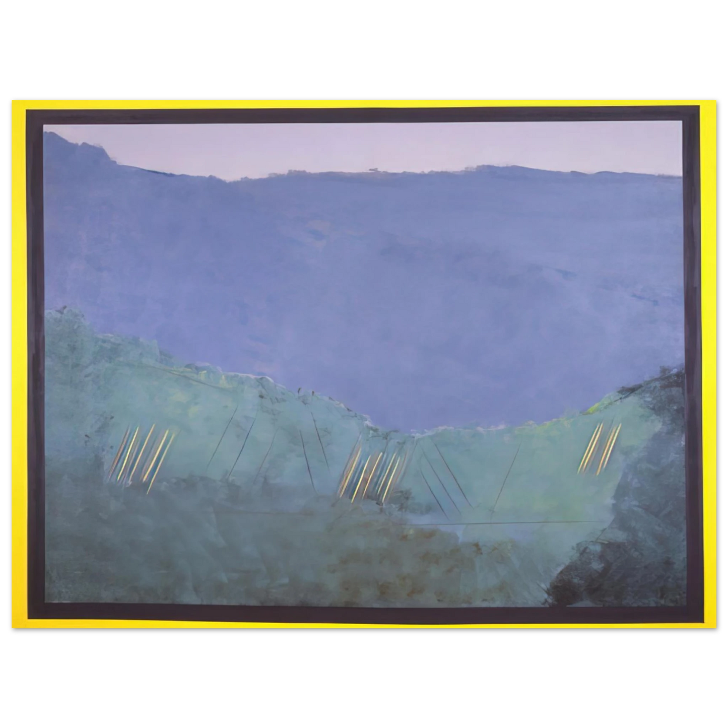 Ronnie Landfield - Cheat River - 1968  75x100 cm / 30x40inches Fine Art Poster