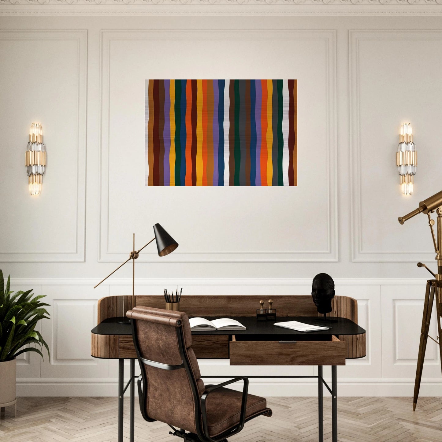 #20 - 1977 - Karl Benjamin Brushed Aluminum Print - 70x100 cm / 28x40 inches | Karl Benjamin Aluminum Print | Karl Benjamin Prints