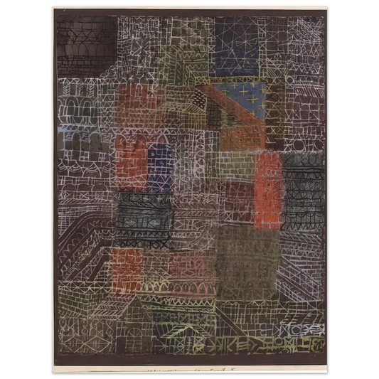 Paul Klee - STRUCTURAL II 1924  75x100 cm / 30x40inches Fine Art Poster