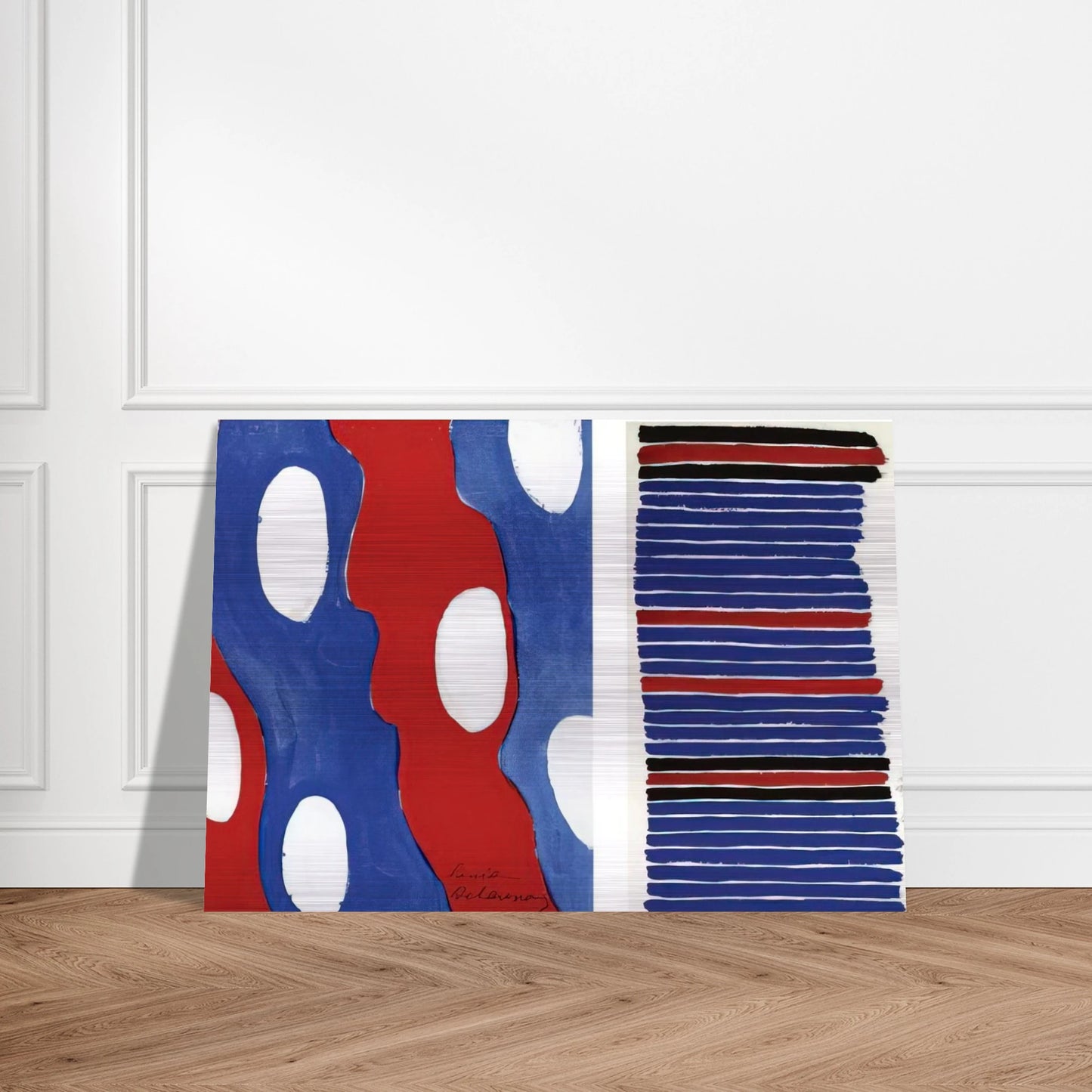 TISSU PROJECT - Sonia Delaunay Brushed Aluminum Print - 70x100 cm / 28x40 inches | Sonia Delaunay Aluminum Print | Sonia Delaunay Prints