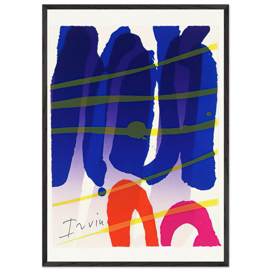 Alba - 1987 - Albert Irvin 70x100 cm / 28x40 inches Framed Art Print – Black Wooden Frame