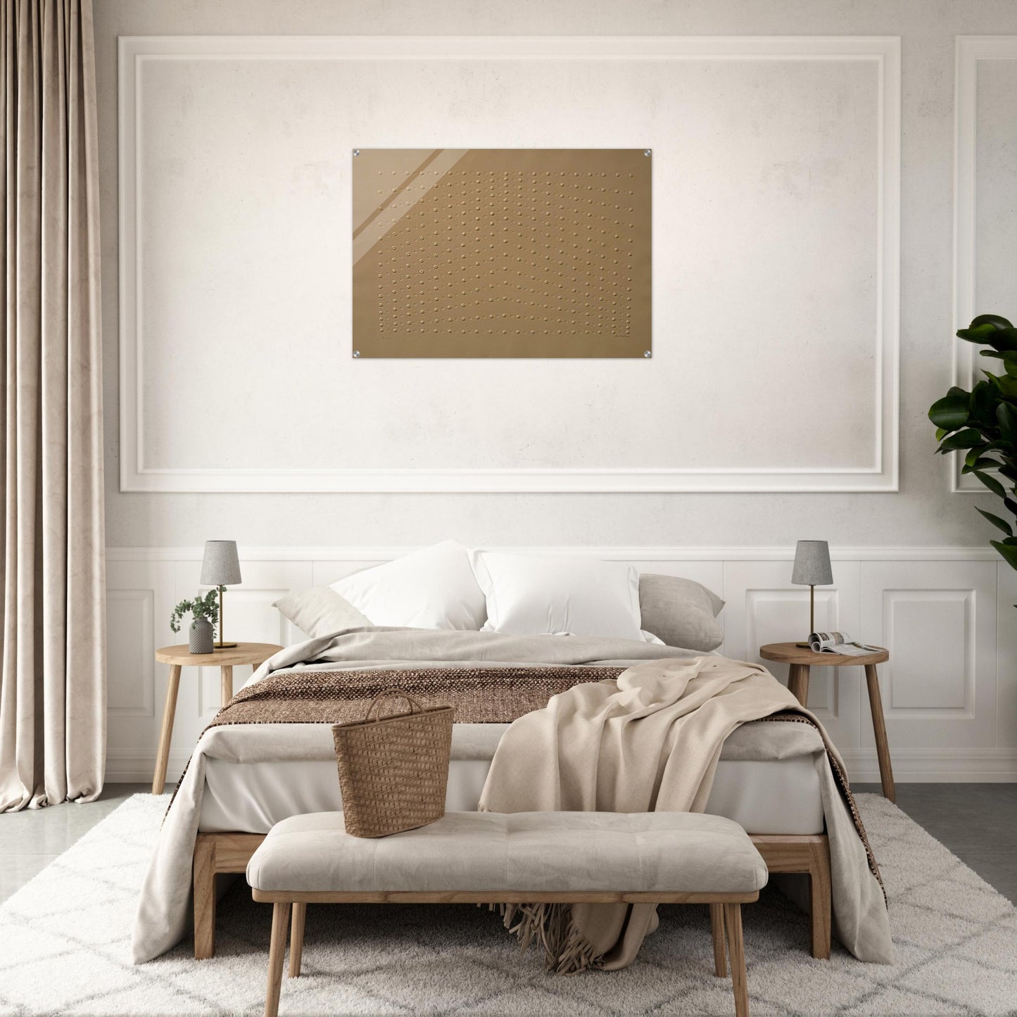 Superficie bianca - 1969 - Enrico Castellani Acrylic Print - 70x100 cm / 28x40″ inches | Enrico Castellani Wall Art | Enrico Castellani Prints