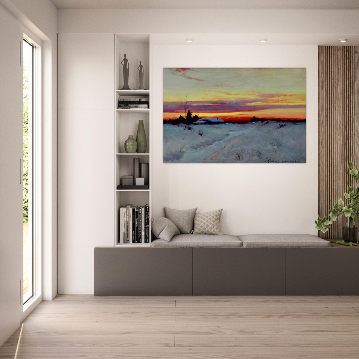 Alaska Sunset - Romanticism - Sydney Laurence Art Prints - 100x150 cm / 40x60″ inches | Sydney Laurence Poster | Sydney Laurence Prints