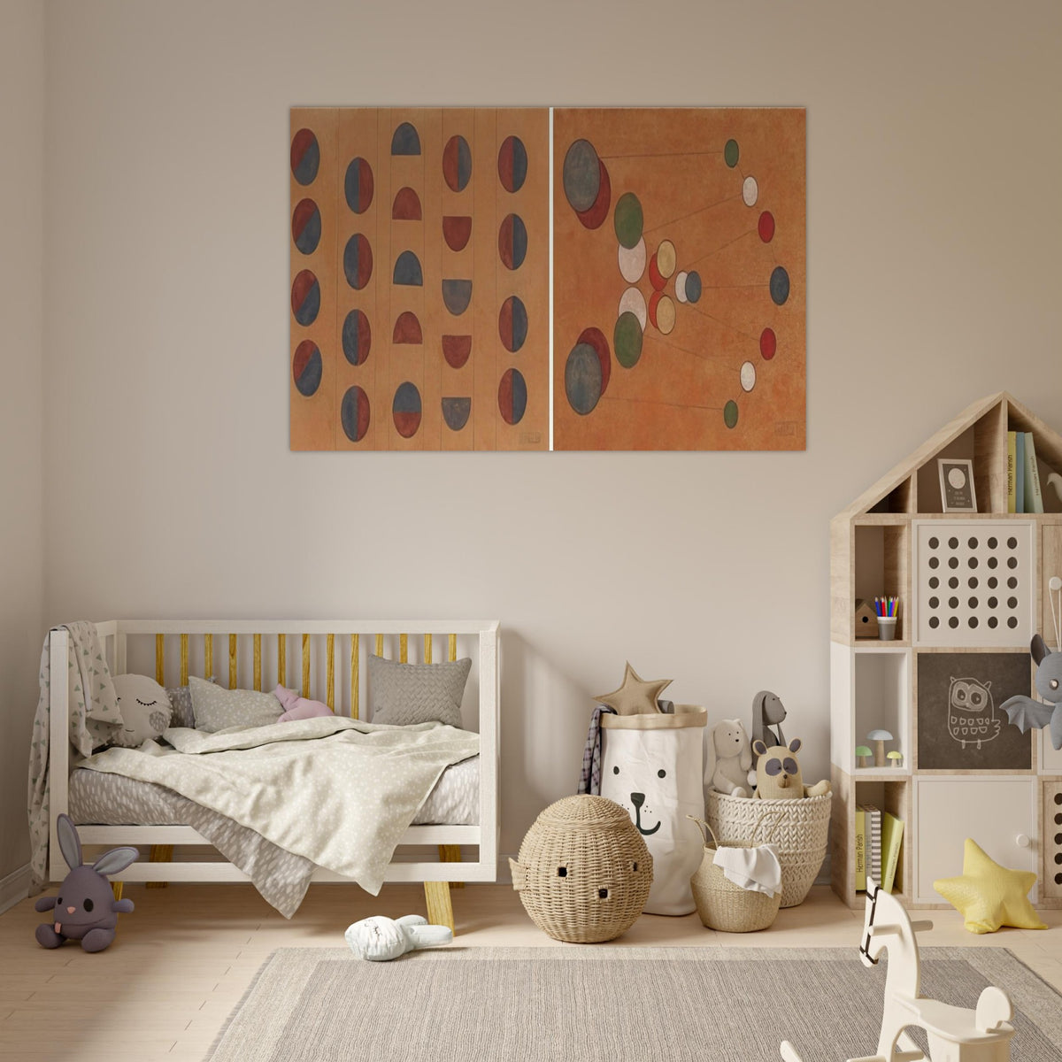 Diptych - 1956 1 - Lolo Soldevilla Art Prints - 100x150 cm / 40x60″ inches | Lolo Soldevilla Poster | Lolo Soldevilla Prints