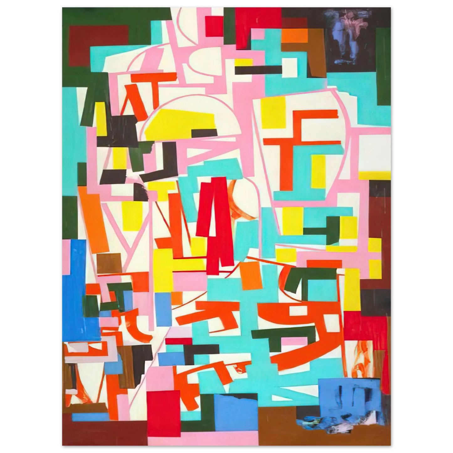 Ad Reinhardt - Untitled - 1940  75x100 cm / 30x40inches Fine Art Poster