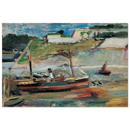 BELLE ILE LE PORT DE PALAIS 1896 - Henri Matisse Art Prints - 100x150 cm / 40x60″ inches | Henri Matisse Poster | Henri Matisse Prints
