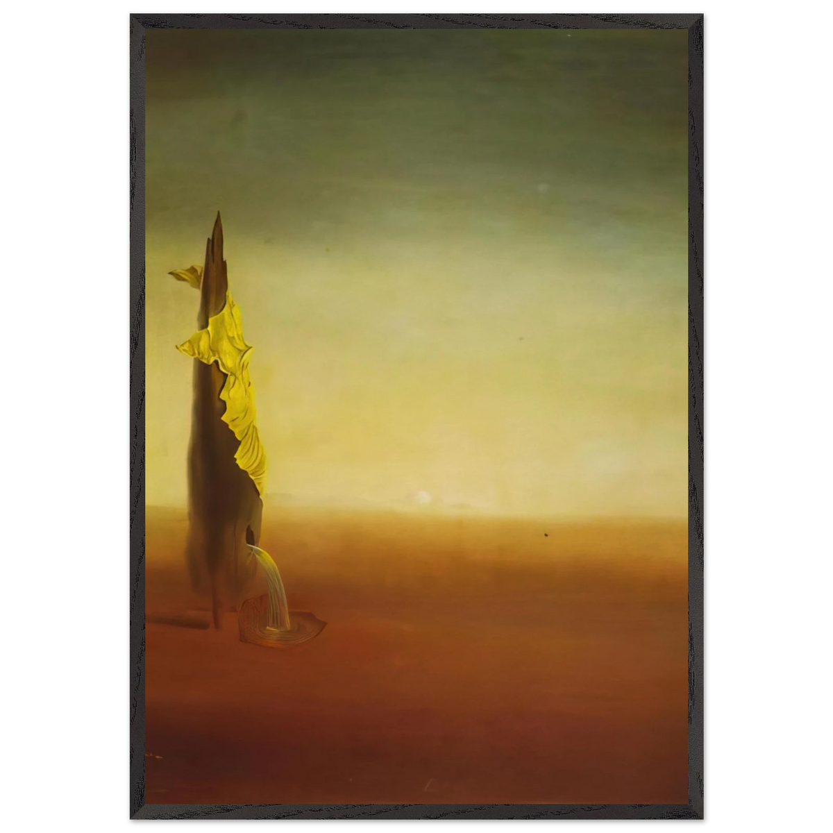 THE BIRTH OF LIQUID FEARS - Salvador Dali 70x100 cm / 28x40 inches Framed Art Print – Black Wooden Frame