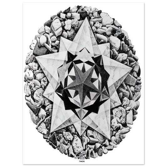 MC Escher - ESCHER (1) Wall Art - 21x29.7 cm / 8x12" - Fine Art Poster-canvas - -