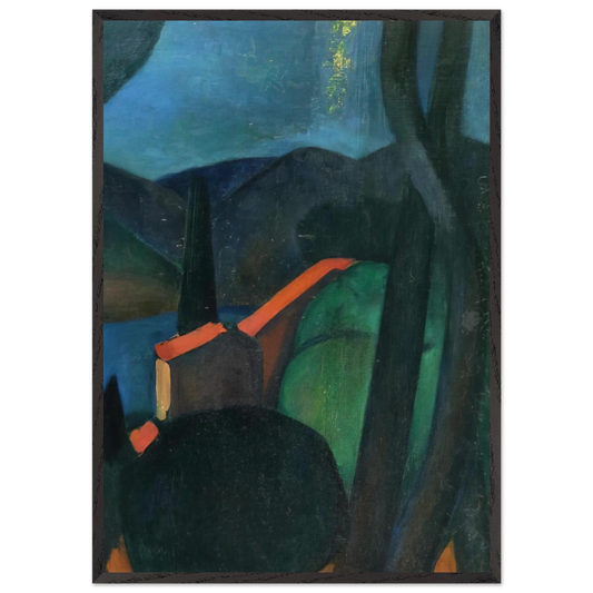 MARTIGUES LANDSCAPE 1908 - Andre Derain 70x100 cm / 28x40 inches Framed Art Print – Black Wooden Frame