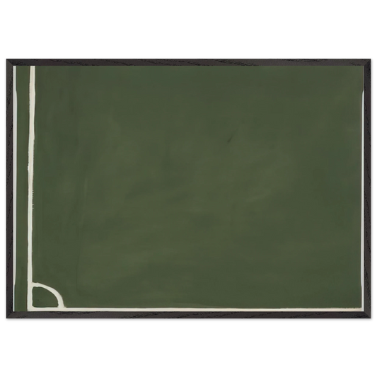 3 Hoeken III - 1971 N1 - Ralston Crawford 70x100 cm / 28x40 inches Framed Art Print – Black Wooden Frame