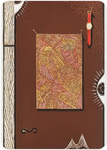 FACE WITH WATCH 1996 By Jasper Johns Pack of 10 Post Cards | Jasper Johns Post Cards | A6 (10.5 x 14.8 cm) - 4.1 x 5.8 inches