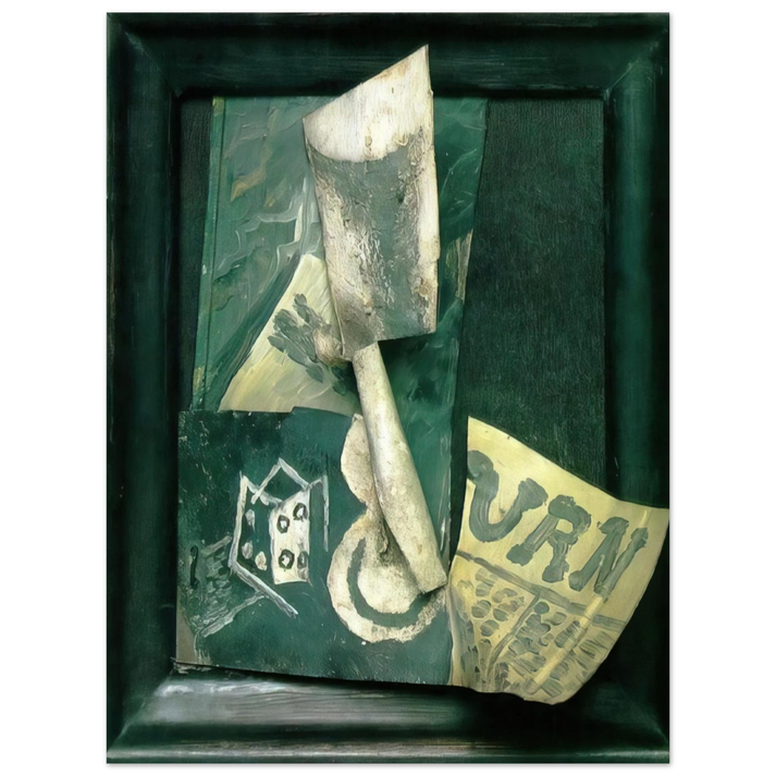 Pablo Picasso - Glass and newspaper  75x100 cm / 30x40inches Fine Art Poster