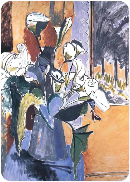 FLOWERS ON THE WINDOWSILL 1913 By Henri Matisse Pack of 10 Post Cards | Henri Matisse Post Cards | A6 (10.5 x 14.8 cm) - 4.1 x 5.8 inches