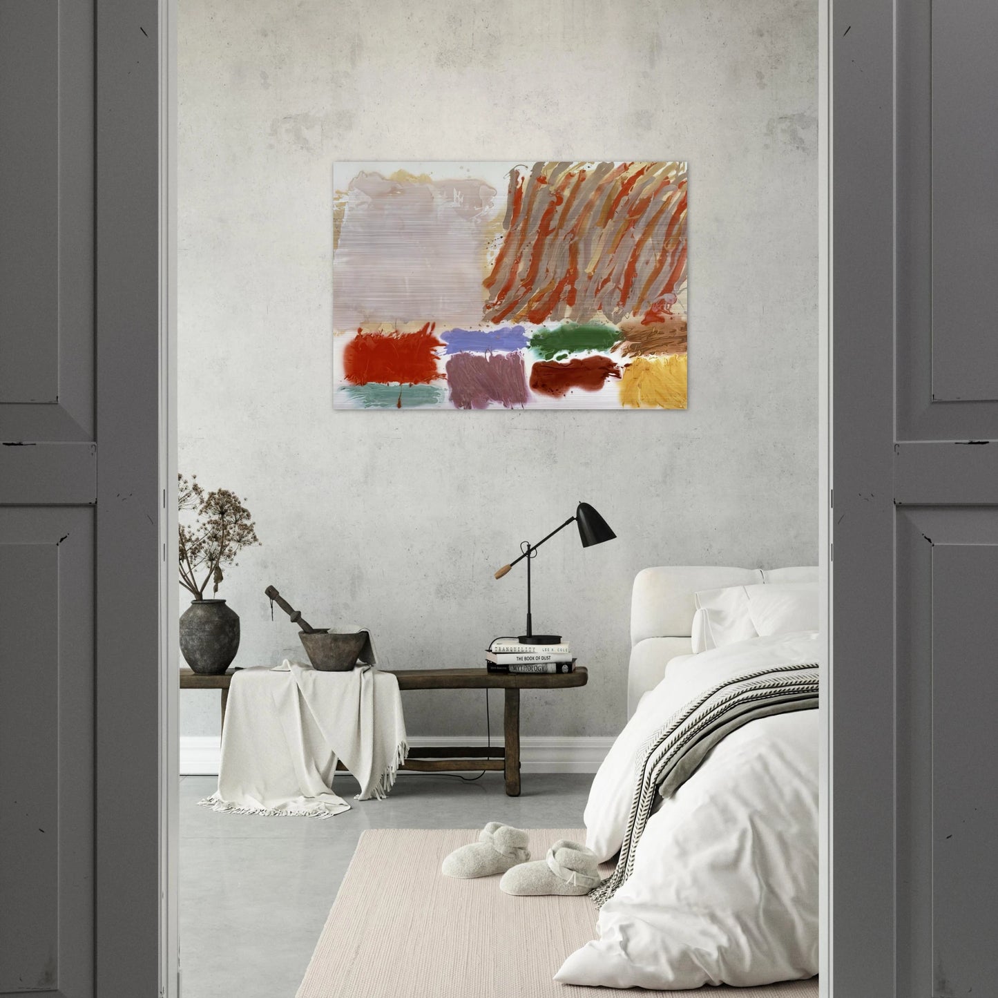 Orlando - 1980 - Albert Irvin Brushed Aluminum Print - 70x100 cm / 28x40 inches | Albert Irvin Aluminum Print | Albert Irvin Prints