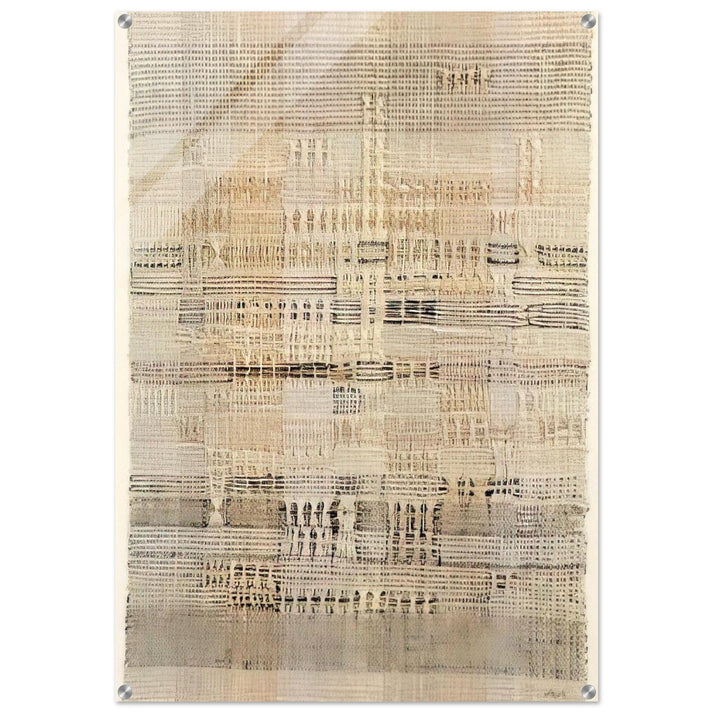 DEVELOPMENT IN ROSE I 1952 - Anni Albers Acrylic Print - 70x100 cm / 28x40″ inches | Anni Albers Wall Art | Anni Albers Prints