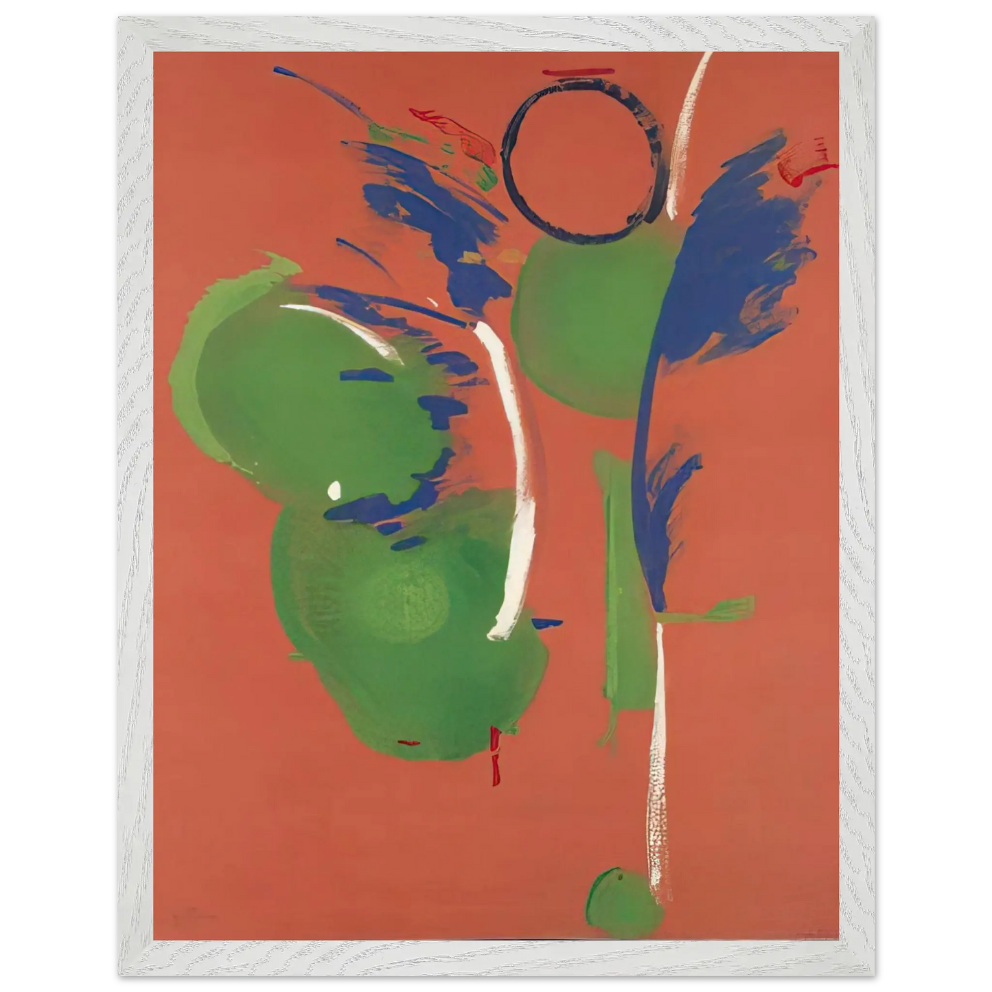 Helen Frankenthaler - Mary, Mary - 1987 Wall art - A1 (59.4 x 84.1  cm) - Premium Wooden Framed Poster With Fine Art Paper - Wood frame
