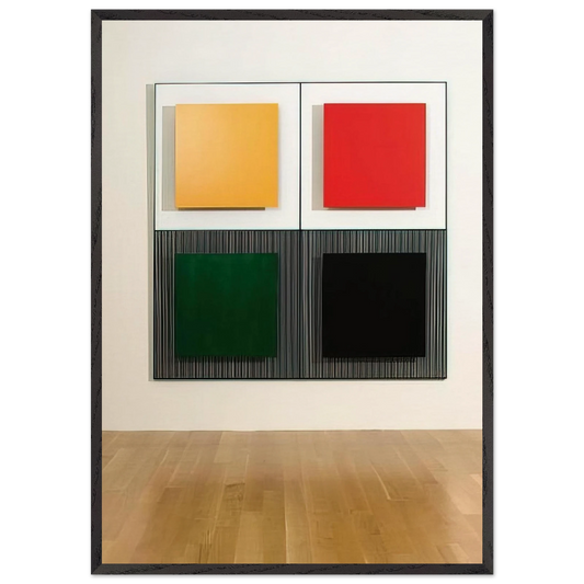 MARICHE 2 1997 - Jesus Rafael Soto 70x100 cm / 28x40 inches Framed Art Print – Black Wooden Frame