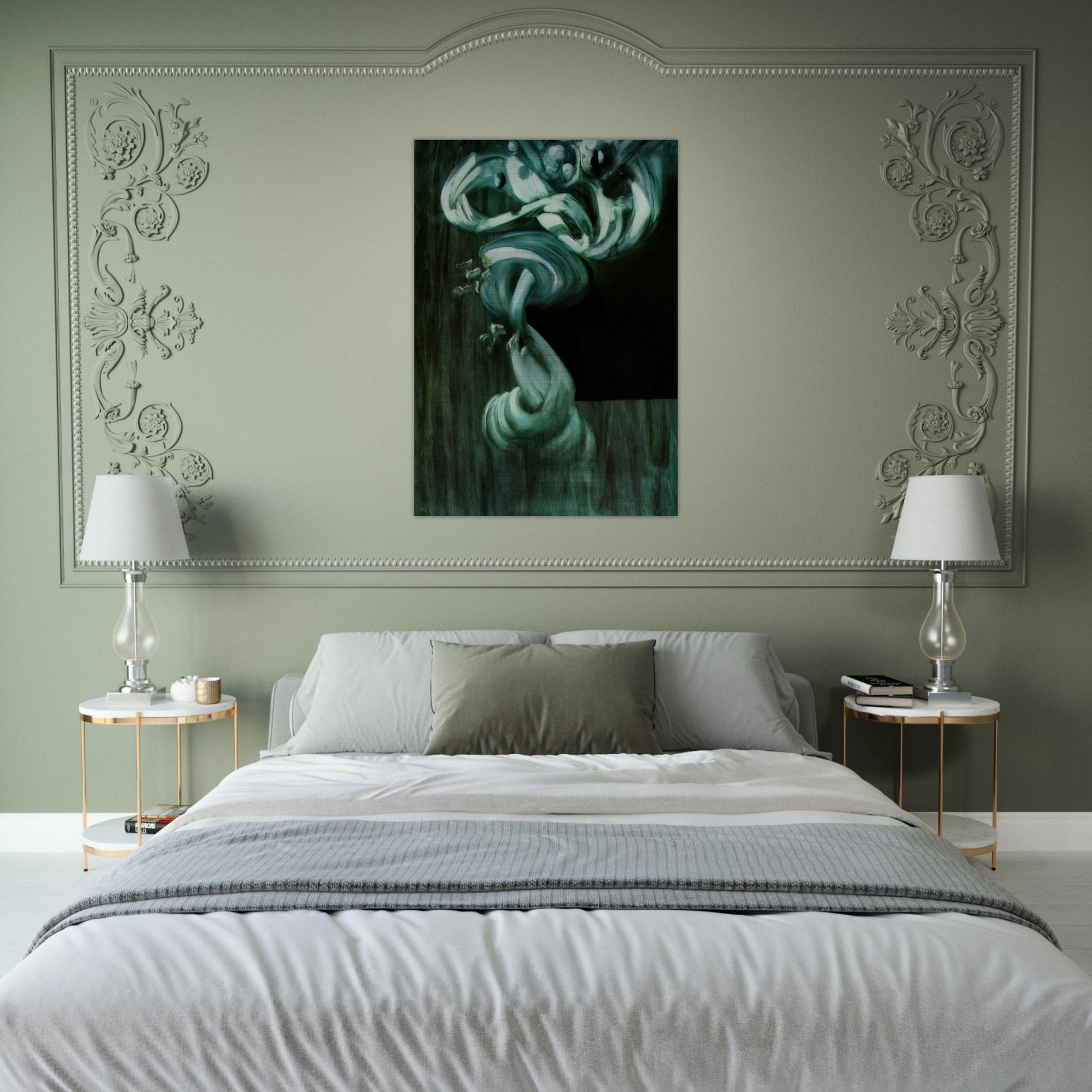 STUDY FOR A FRUIT BOWL IN STILL LIFE FAST MOVING - Salvador Dali Brushed Aluminum Print - 70x100 cm / 28x40 inches | Salvador Dali Aluminum Print | Salvador Dali Prints