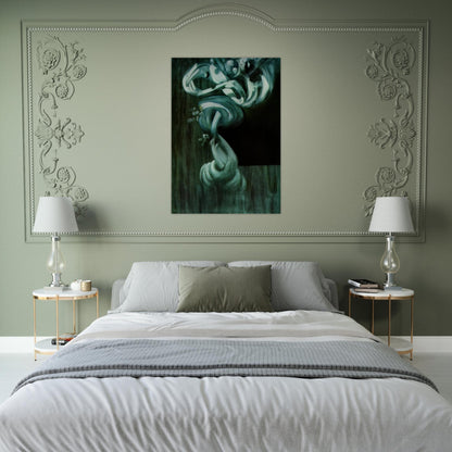 STUDY FOR A FRUIT BOWL IN STILL LIFE FAST MOVING - Salvador Dali Brushed Aluminum Print - 70x100 cm / 28x40 inches | Salvador Dali Aluminum Print | Salvador Dali Prints