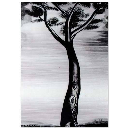 THE TREE - Salvador Dali Brushed Aluminum Print - 70x100 cm / 28x40 inches | Salvador Dali Aluminum Print | Salvador Dali Prints