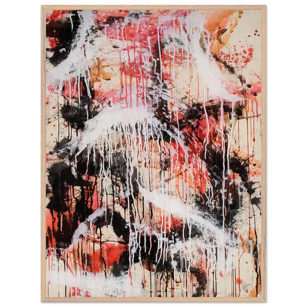 Mark Rothko - Untitled - 1959 Wall Art - 30x40 cm / 12x16 inches - Premium Wooden Framed Poster With Fine Art Paper - White frame