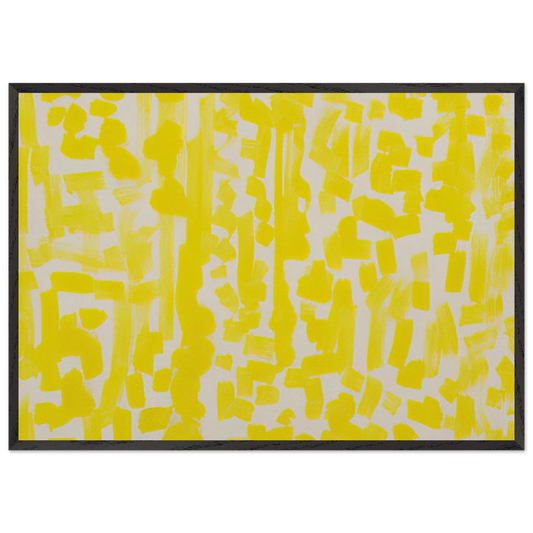 Yellow Painting - 1949 - Ad Reinhardt 70x100 cm / 28x40 inches Framed Art Print – Black Wooden Frame