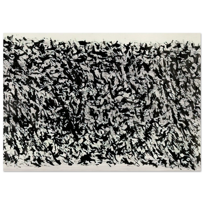 Composition - Tachisme - Henri Michaux Brushed Aluminum Print - 70x100 cm / 28x40 inches | Henri Michaux Aluminum Print | Henri Michaux Prints
