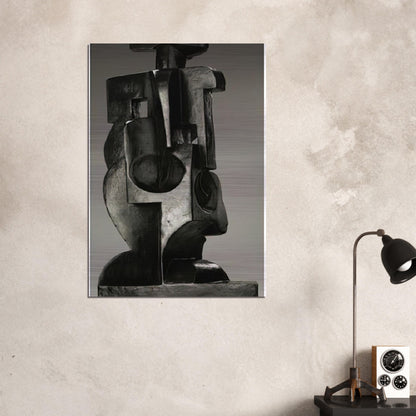 HARLEQUIN 1918 - Juan Gris Brushed Aluminum Print - 70x100 cm / 28x40 inches | Juan Gris Aluminum Print | Juan Gris Prints