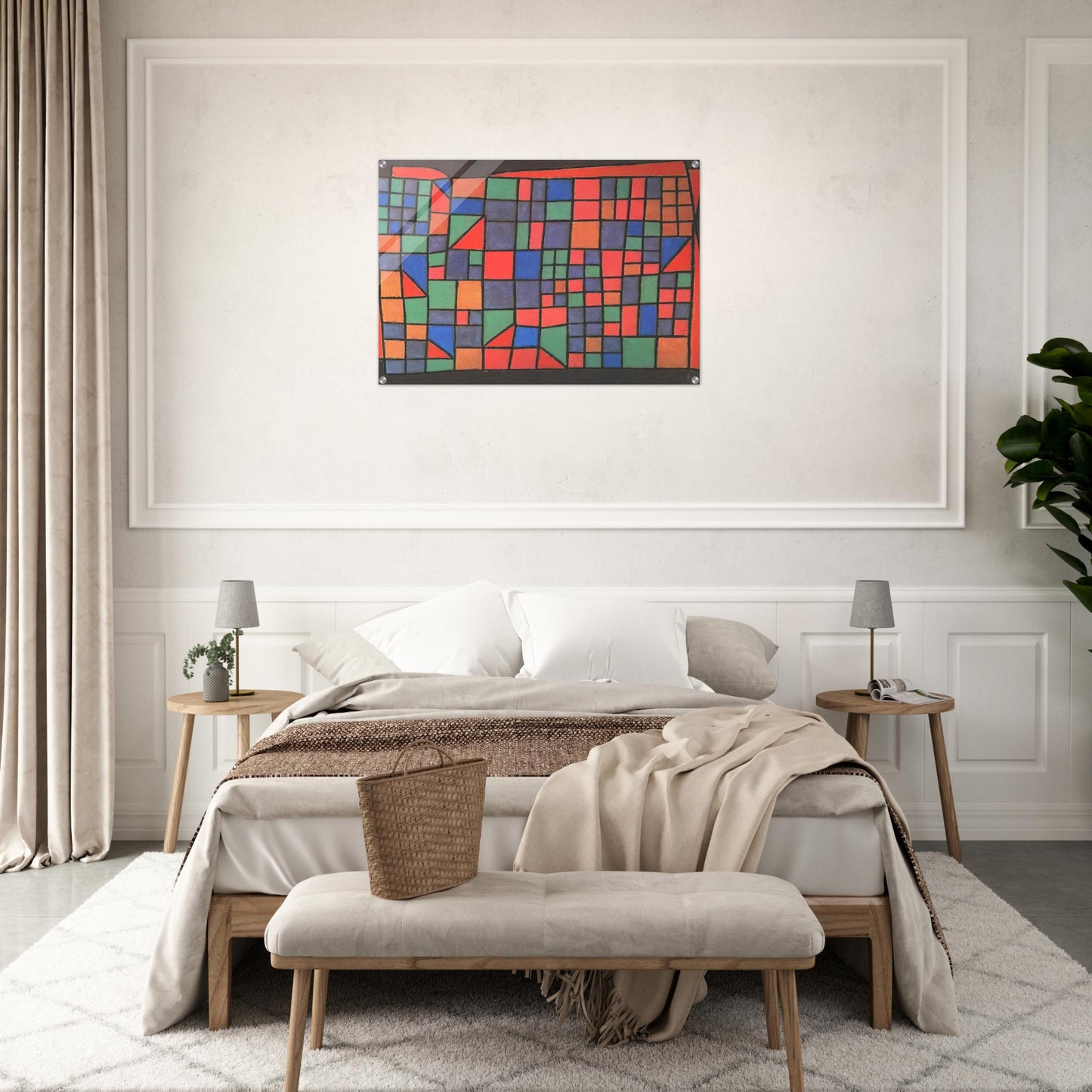 GLASS FACADE 1940 - Paul Klee Acrylic Print - 70x100 cm / 28x40″ inches | Paul Klee Wall Art | Paul Klee Prints