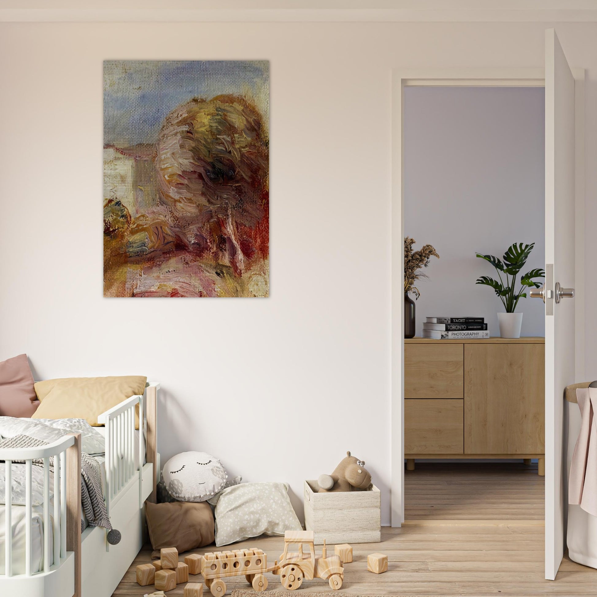 La Poste at Cagnes - Pierre-Auguste Renoir Brushed Aluminum Print - 70x100 cm / 28x40 inches | Pierre-Auguste Renoir Aluminum Print | Pierre-Auguste Renoir Prints