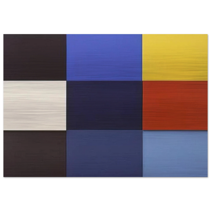 M‚diterann‚e - Ellsworth Kelly Brushed Aluminum Print - 70x100 cm / 28x40 inches | Ellsworth Kelly Aluminum Print | Ellsworth Kelly Prints