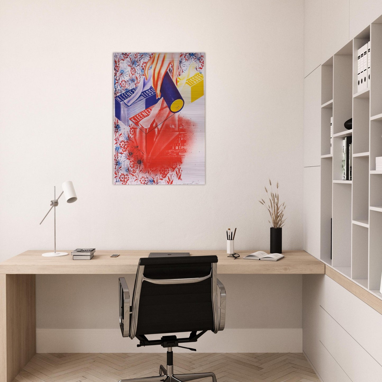 Campaign - James Rosenquist Brushed Aluminum Print - 70x100 cm / 28x40 inches | James Rosenquist Aluminum Print | James Rosenquist Prints