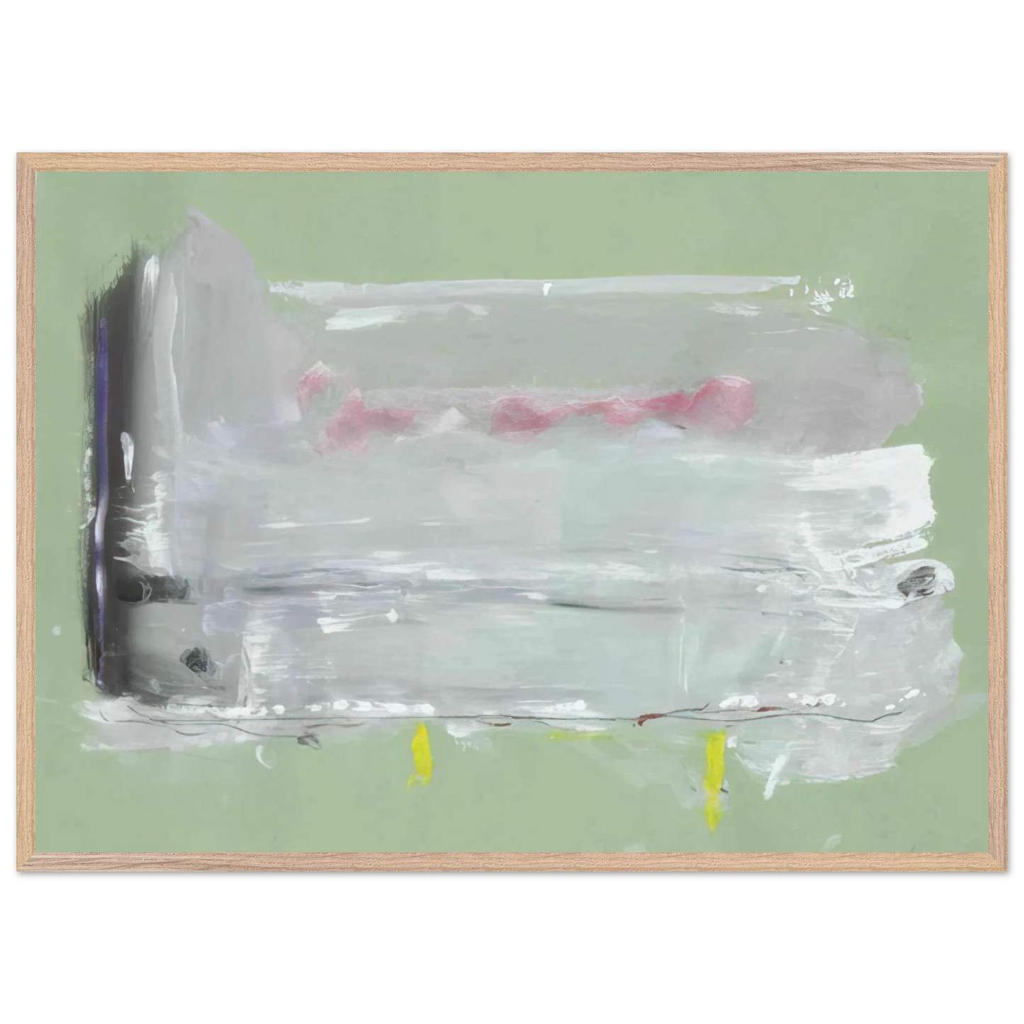 Helen Frankenthaler - Untitled - 1984 Wall art - 30x40 cm / 12x16 inches - Premium Wooden Framed Poster With Fine Art Paper-canvas - Black frame