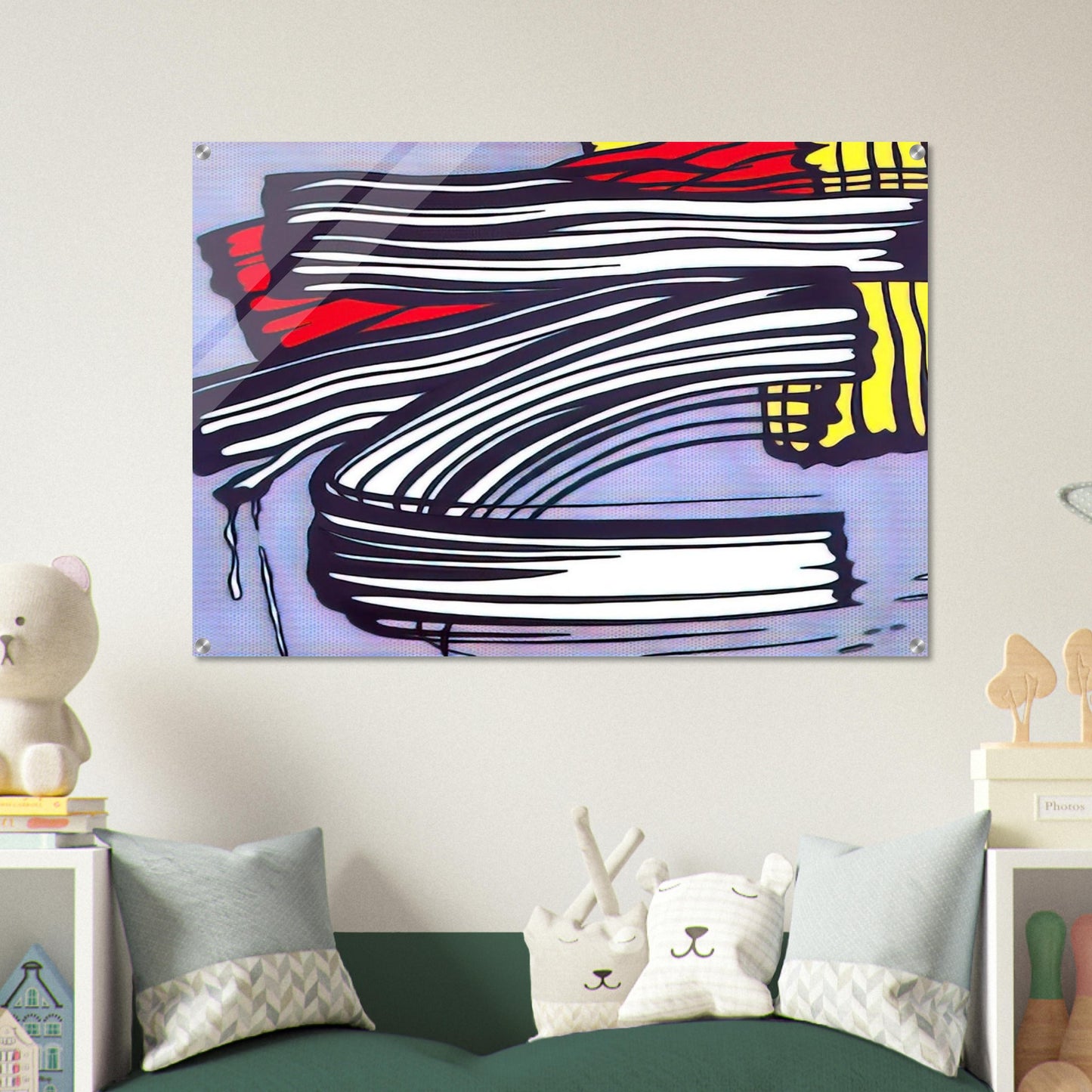 LITTLE BIG PAINTING 1965 - Roy Lichtenstein Acrylic Print - 70x100 cm / 28x40″ inches