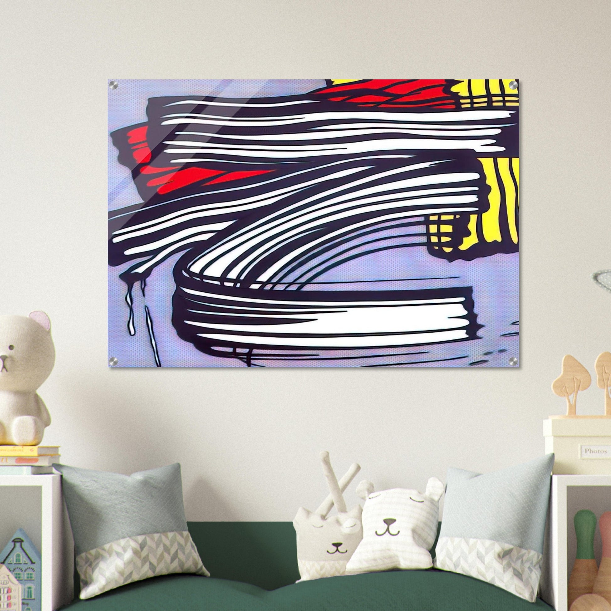 LITTLE BIG PAINTING 1965 - Roy Lichtenstein Acrylic Print - 70x100 cm / 28x40″ inches