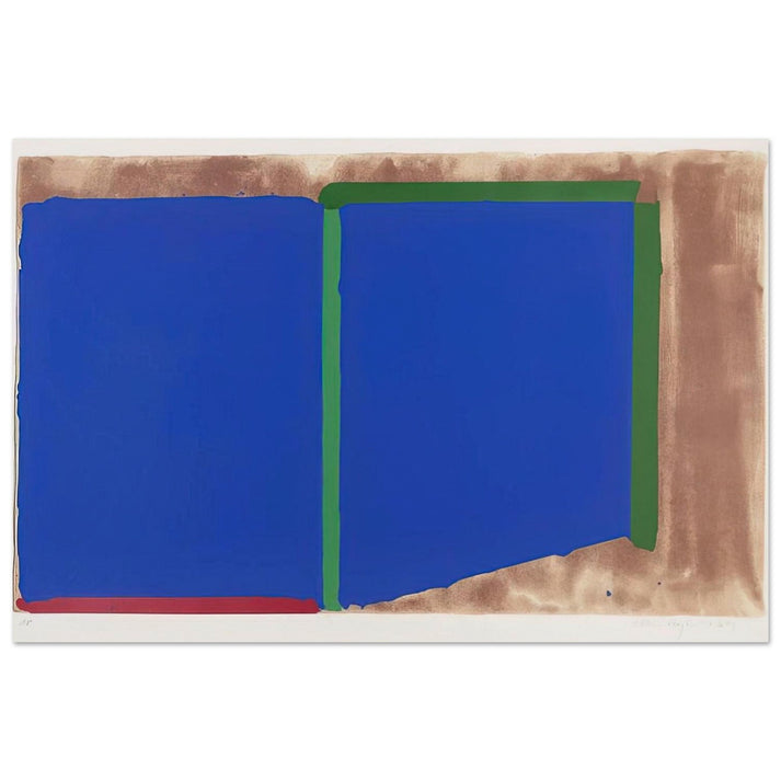 Blues, Greens - 1969 - John Hoyland Art Prints - 100x150 cm / 40x60″ inches | John Hoyland Poster | John Hoyland Prints