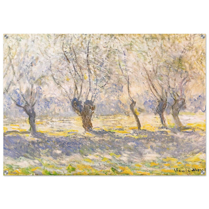 Willows, Giverny - claude monet Acrylic Print - 70x100 cm / 28x40″ inches