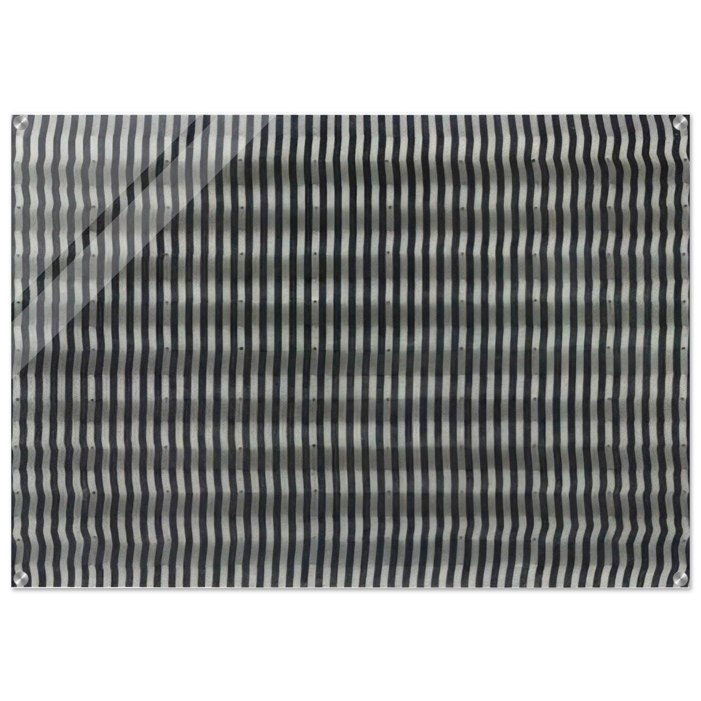 Untitled Striped Surface - 1961 - Enrico Castellani Acrylic Print - 70x100 cm / 28x40″ inches