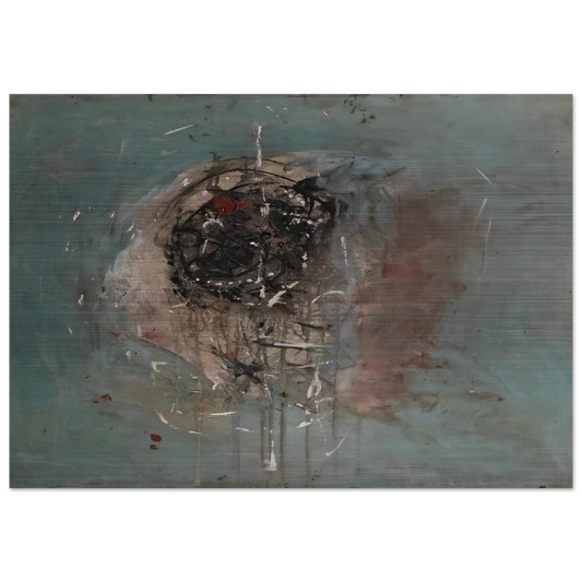 Composition - 1948 - Wols Brushed Aluminum Print - 70x100 cm / 28x40 inches | Wols Aluminum Print | Wols Prints