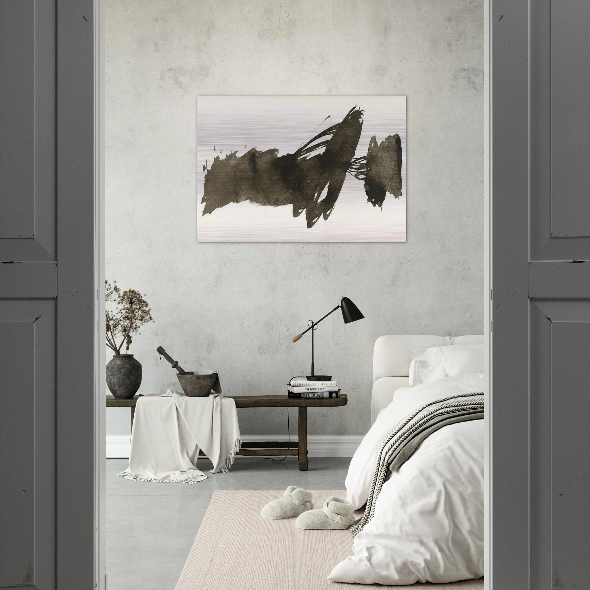 Untitled - 1950 - Julius Bissier Brushed Aluminum Print - 70x100 cm / 28x40 inches | Julius Bissier Aluminum Print | Julius Bissier Prints