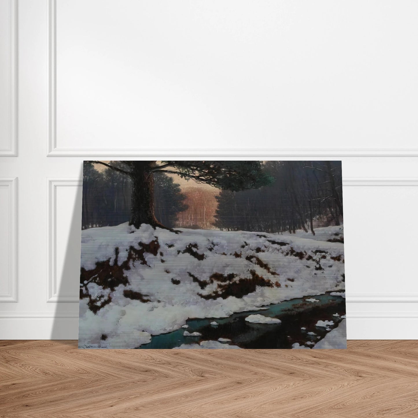 The Shadowed Valley - Post-Impressionism - Frank Johnston Brushed Aluminum Print - 70x100 cm / 28x40 inches | Frank Johnston Aluminum Print | Frank Johnston Prints