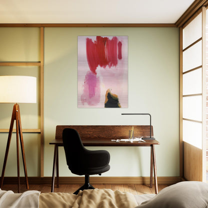 Delirious Pink - Hans Hofmann Brushed Aluminum Print - 70x100 cm / 28x40 inches | Hans Hofmann Aluminum Print | Hans Hofmann Prints