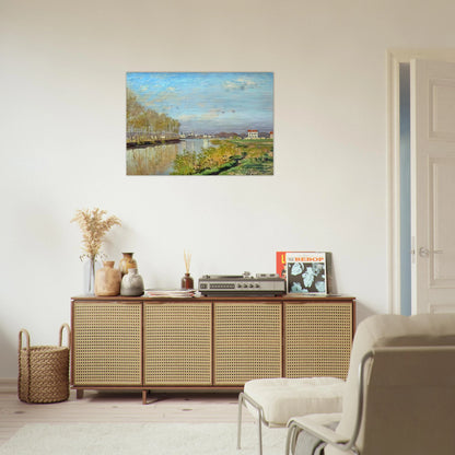 Argenteuil, The Seine - claude monet Brushed Aluminum Print - 70x100 cm / 28x40 inches | claude monet Aluminum Print | claude monet Prints