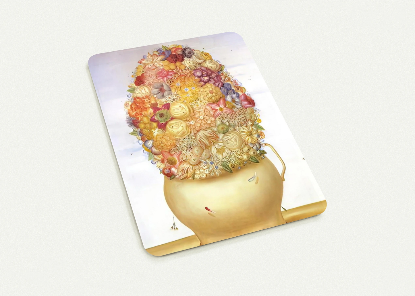 FLOWER POT By Fernando Botero Pack of 10 Post Cards | Fernando Botero Post Cards | A6 (10.5 x 14.8 cm) - 4.1 x 5.8 inches