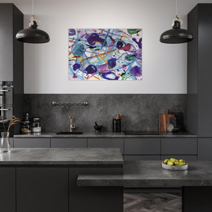 Trietto 4  SFE 077RC  - Sam Francis Acrylic Print - 70x100 cm / 28x40″ inches