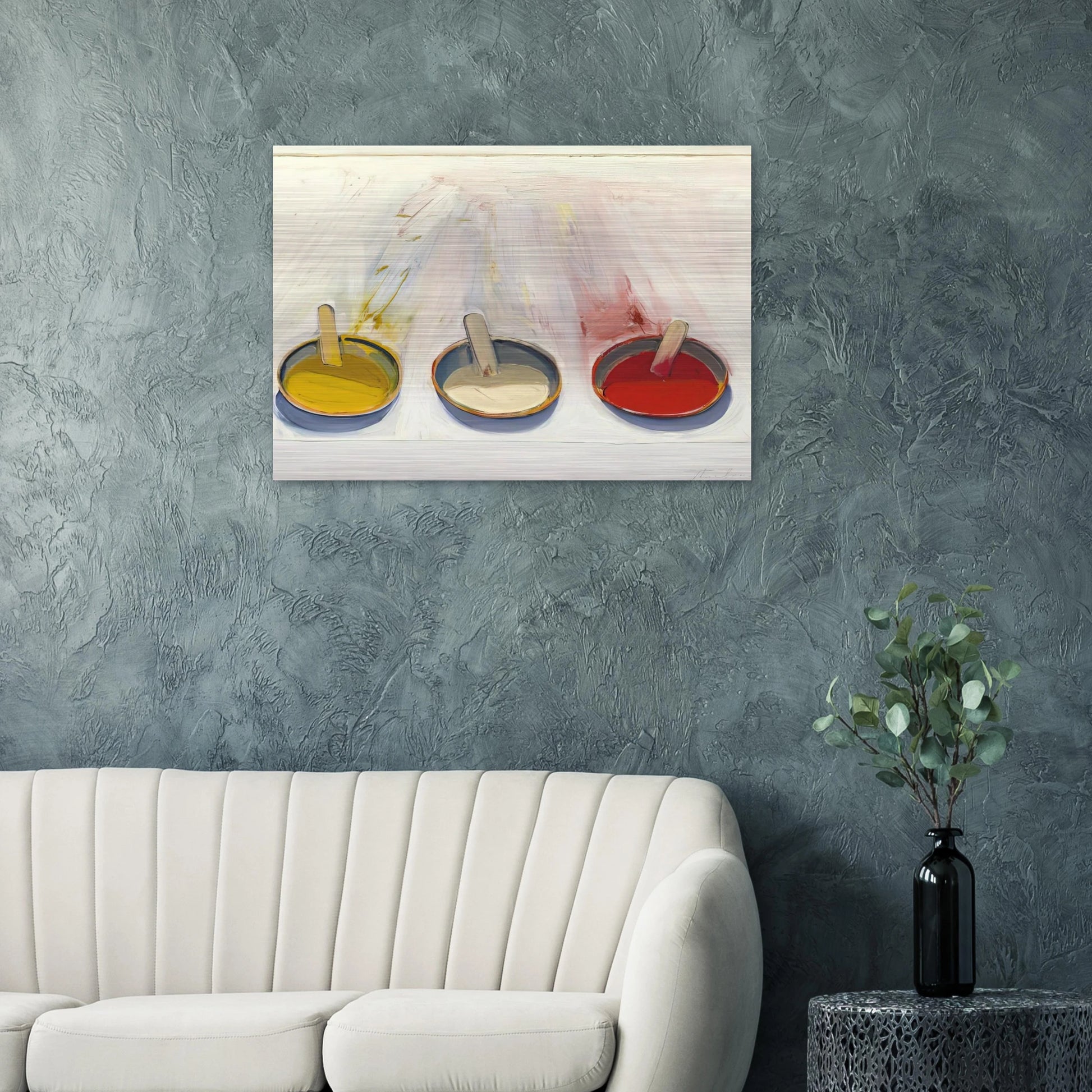 Dressing Wells - 1961 - Wayne Thiebaud Brushed Aluminum Print - 70x100 cm / 28x40 inches | Wayne Thiebaud Aluminum Print | Wayne Thiebaud Prints