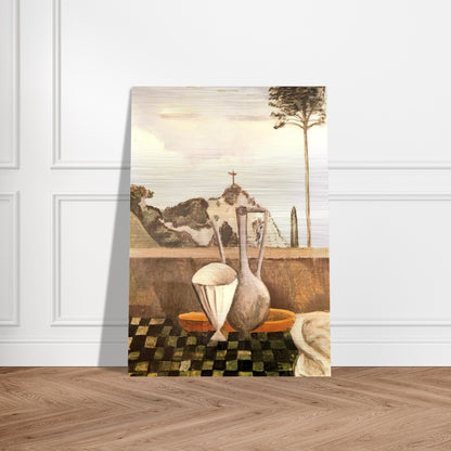 THE STILL LIFE IN FRONT OF CROSS ON TOP OF THE MOUNTAIN 1912 - Andre Derain Brushed Aluminum Print - 70x100 cm / 28x40 inches | Andre Derain Aluminum Print | Andre Derain Prints