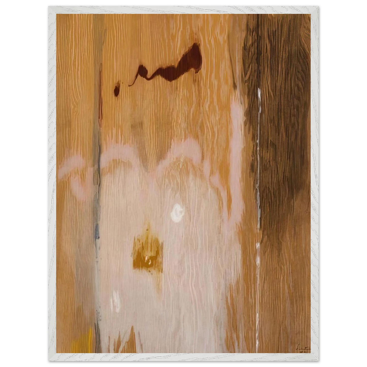 Helen Frankenthaler - Tales of Genji VI - 1998 Wall art - A2 (42 x 59.4  cm) - Premium Wooden Framed Poster With Fine Art Paper-canvas - Black frame