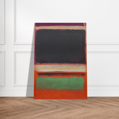 No.3No.13 Magenta, Black, Green on Orange - 1949 - Mark Rothko Brushed Aluminum Print - 70x100 cm / 28x40 inches | Mark Rothko Aluminum Print | Mark Rothko Prints