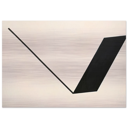 Big Space - Black Line - 1990 - Leon Polk Smith Brushed Aluminum Print - 70x100 cm / 28x40 inches | Leon Polk Smith Aluminum Print | Leon Polk Smith Prints